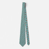 Father's Day Dad Pattern Necktie Tie Krawatte (Vorderseite)