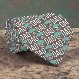 Father's Day Dad Pattern Necktie Tie Krawatte