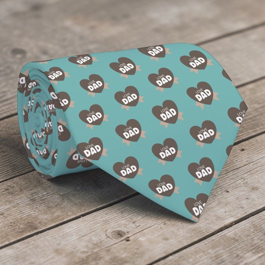 Father's Day Dad Pattern Necktie Tie Krawatte