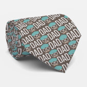 Father's Day Dad Pattern Necktie Tie Krawatte (Gerollt)