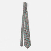Father's Day Dad Pattern Necktie Tie Krawatte (Rückseite)