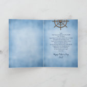 Father's Day, DAD, Ship's Wheel, Helm Karte (Innenseite)