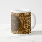 Fathers Day, Daddy and Coffee,Best Daddy Ever Gian Jumbo-Tasse (Vorderseite Rechts)