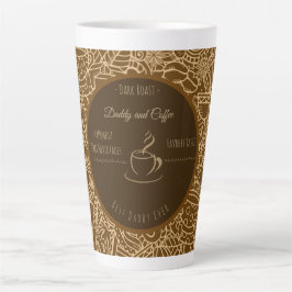 Fathers Day, Daddy and Coffee,Best Daddy Ever Latt Milchtasse