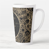 Fathers Day, Daddy and Coffee,Best Daddy Ever Latt Milchtasse (Rechts)