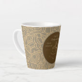 Fathers Day, Daddy and Coffee,Best Daddy Ever Latt Milchtasse (Linke Ecke)