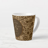 Fathers Day, Daddy and Coffee,Best Daddy Ever Milchtasse (Rechte Ecke)