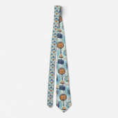 Father's Day Dapper Dad Pattern Necktie Tie Krawatte (Rückseite)