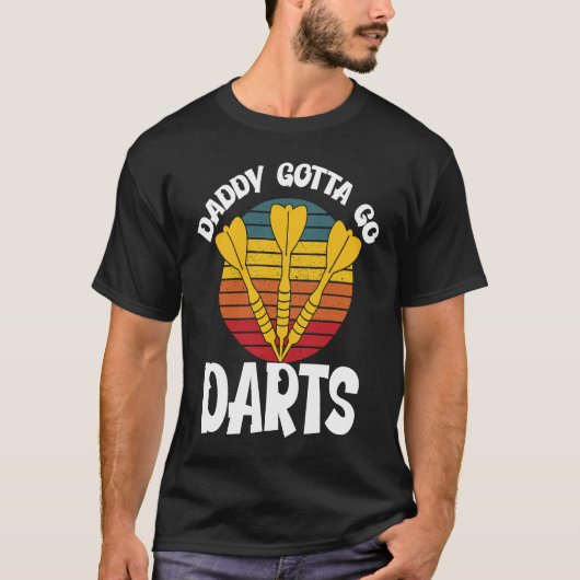 Father's Day Dart Playing Dad 3 T-Shirt (Vorderseite)
