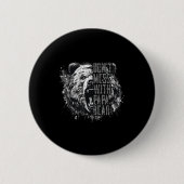 Father's Day Don't Mess With Papa Bear  Button (Vorderseite)