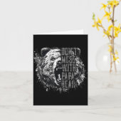 Father's Day Don't Mess With Papa Bear  Karte (Gelbe Blume)