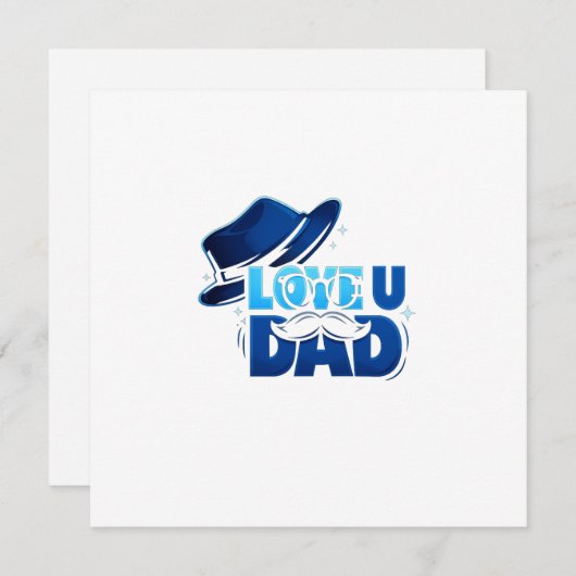 father's day einladung (Vorne/Hinten)