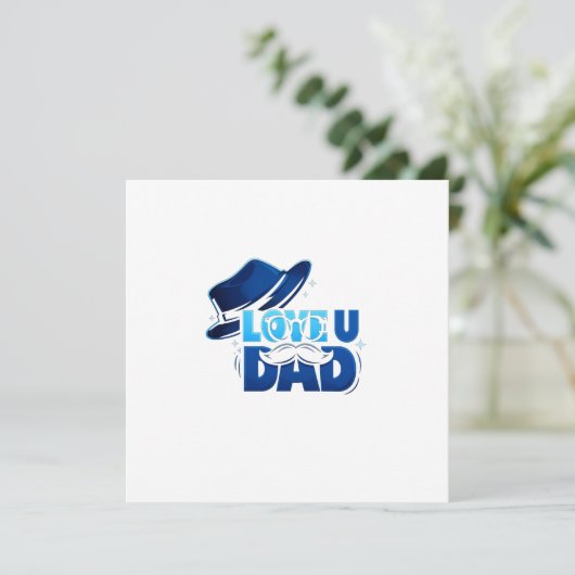 father's day einladung (Stehend Vorderseite)