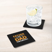 Father's Day Father Like A Dad Rechteckiger Pappuntersetzer (Vor Ort)