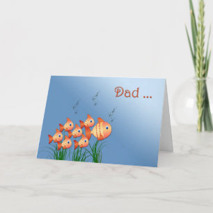 Father's Day Fish Family Karte