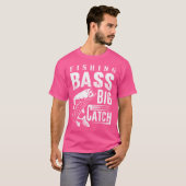 Father's Day Fishing Bass Fisch Rod T-Shirt (Vorne ganz)