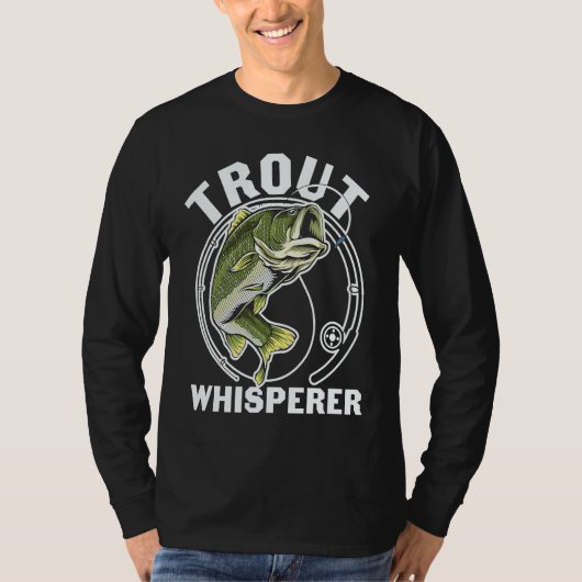 Father's Day Fishing Fisherman Trout Whisperer T-Shirt (Vorderseite)