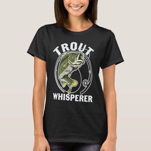 Father's Day Fishing Fisherman Trout Whisperer T-Shirt (Vorderseite)