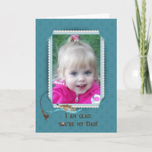 Father's Day Fishing Frame Karte