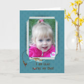 Father's Day Fishing Frame Karte (Gelbe Blume)