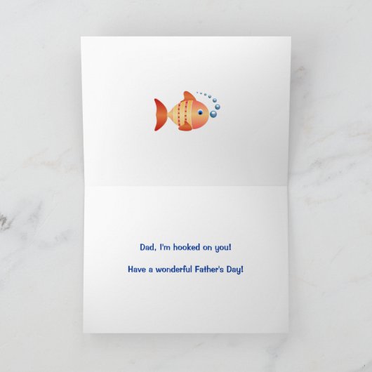 Father's Day Fishing Karte (Innenseite)