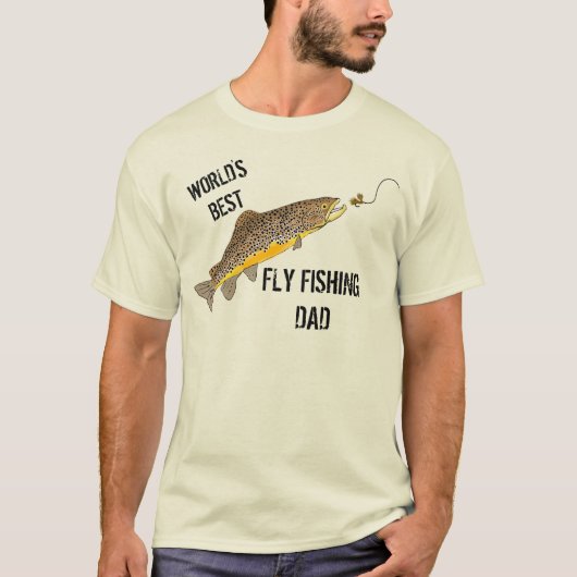 Father's Day Fly Fishing T-Shirt (Vorderseite)