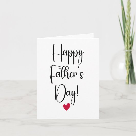 Father's Day Folded Greeting Card Karte (Vorderseite)