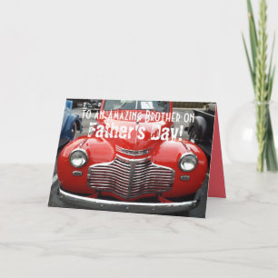 Father's Day for Brother Classic 1941 Chevy Card Karte