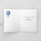 Father's Day for Friend Hot Air Balloons Splash Karte (Innenseite)
