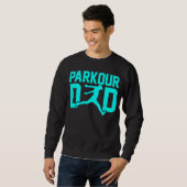 Father's Day Free Running Traceur Daddy Parkour Da Sweatshirt (Vorne ganz)