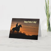 Fathers Day From Across the Miles Country Western  Karte (Vorderseite)