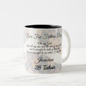 Father's Day Full Photo Personalized Zweifarbige Tasse (VorderseiteRechts)