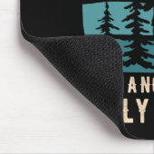Fathers Day Funny Hiking Dad Hiker Dad Hiking  Mousepad (Ecke)