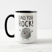 Fathers Day gift Dad, you rock! Cool Funny Kawaii Tasse (Links)
