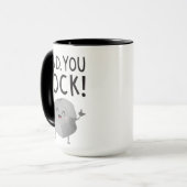 Fathers Day gift Dad, you rock! Cool Funny Kawaii Tasse (Vorderseite Links)