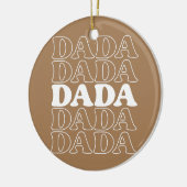 Fathers Day Gift Dada Geschenk Vater Dada Keramik Ornament (Links)