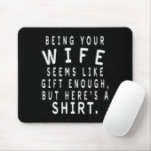 Father's Day Gift From Wife To Husband Sarcastic Q Mousepad (Mit Mouse)