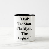 Father's Day Gift Mug Coffee Zweifarbige Tasse (Mittel)