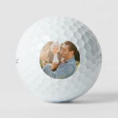 Father's Day Gift New Dad Custom Photo Golfball (Vorderseite)