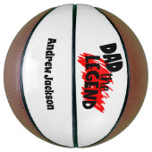 Father's Day Gift Personalized Dad Name The Legend Basketball (Vertikal)