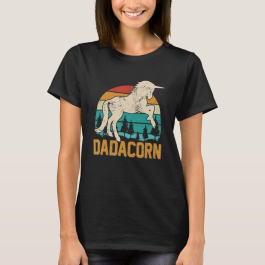 Fathers Day Gift Unicorn Dad Shirt Funny Dadacorn (Vorderseite)
