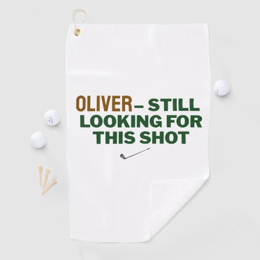 Fathers Day Golf Dad Still Looking Design Golfhandtuch (Insitu)