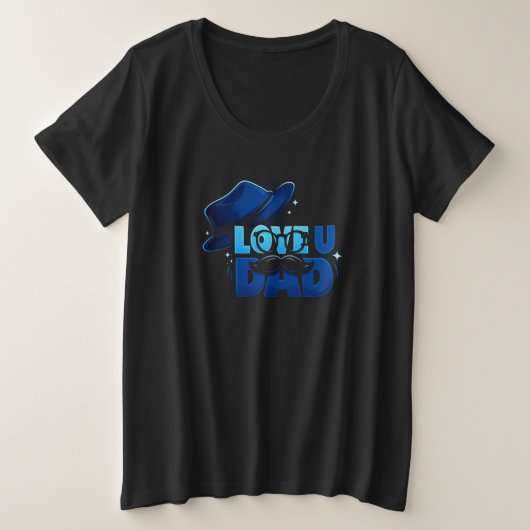 father's day große größe T-Shirt (Design vorne)