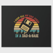 Father's Day I Keep All My Dad Jokes Geschenkpapier (Flach)