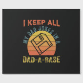 Father's Day I Keep All My Father Jokes Geschenkpapier (Flach)