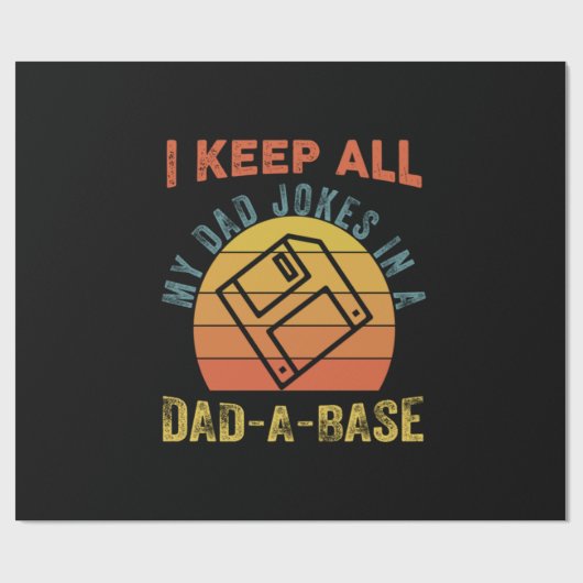 Father's Day I Keep All My Father Jokes Geschenkpapier (Flach)