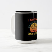 Father's Day I Keep All My Father Jokes Zweifarbige Tasse (Vorderseite Links)