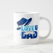 father's day Jumbo-Tasse (Rechts)