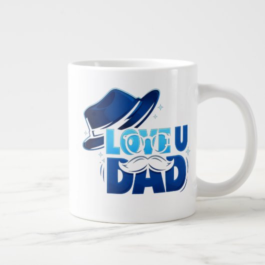 father's day Jumbo-Tasse (Rechts)