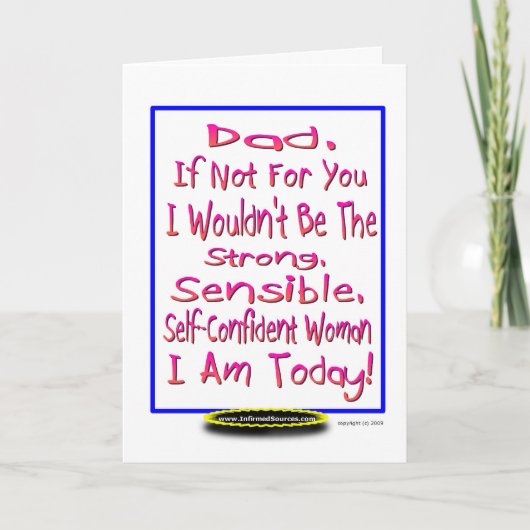 Father's Day Karte (Vorderseite)